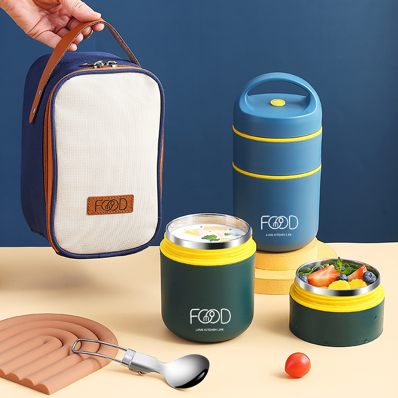 이중층 스테인리스 스틸 단열 도시락 가방 포함 휴대용  - Baby Food Warmer 리뷰 및 가격