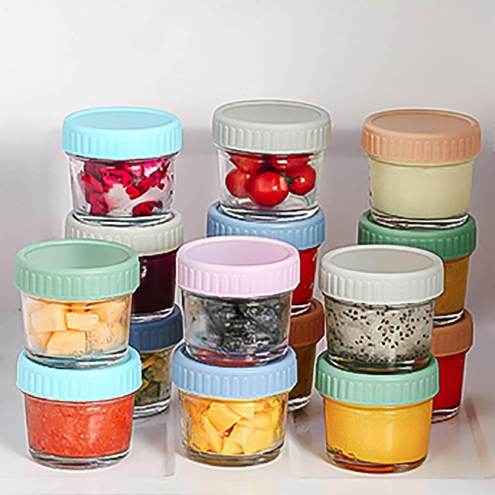 6개들이 유리 이유식 용기, 눈금 표시가 있는 재사용  - Baby Food Jars With Lids 리뷰 및 가격