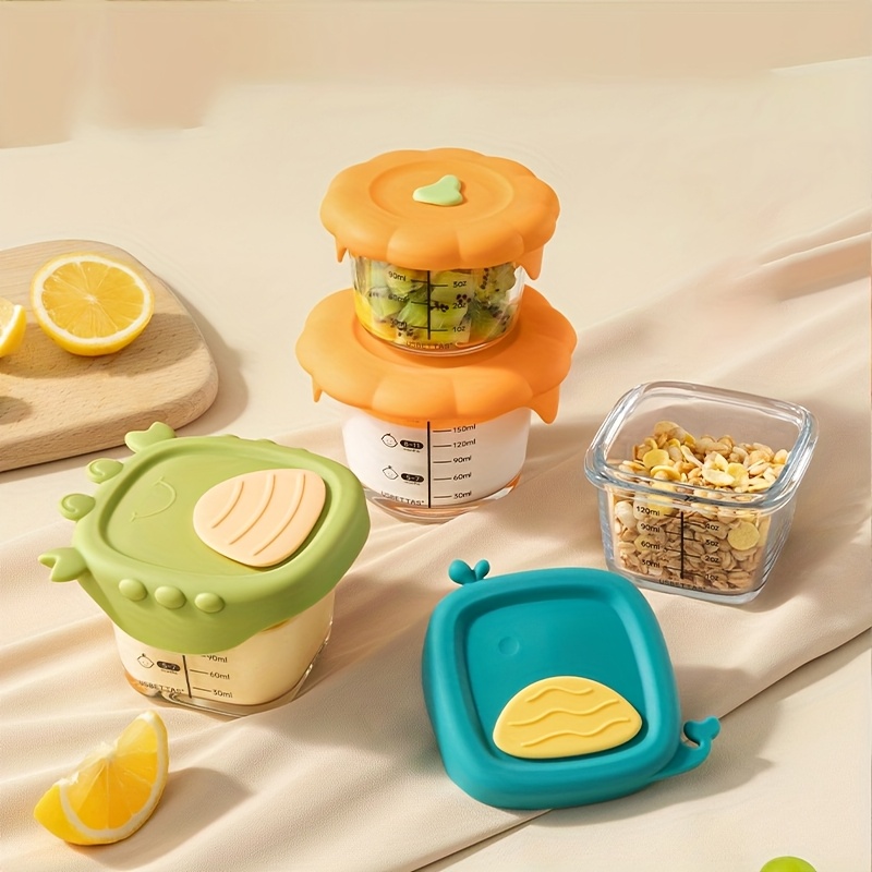 120/180ml 유리 아기 음식 용기, 눈금 표시 및 - Baby Food Jars With Lids 리뷰 및 가격