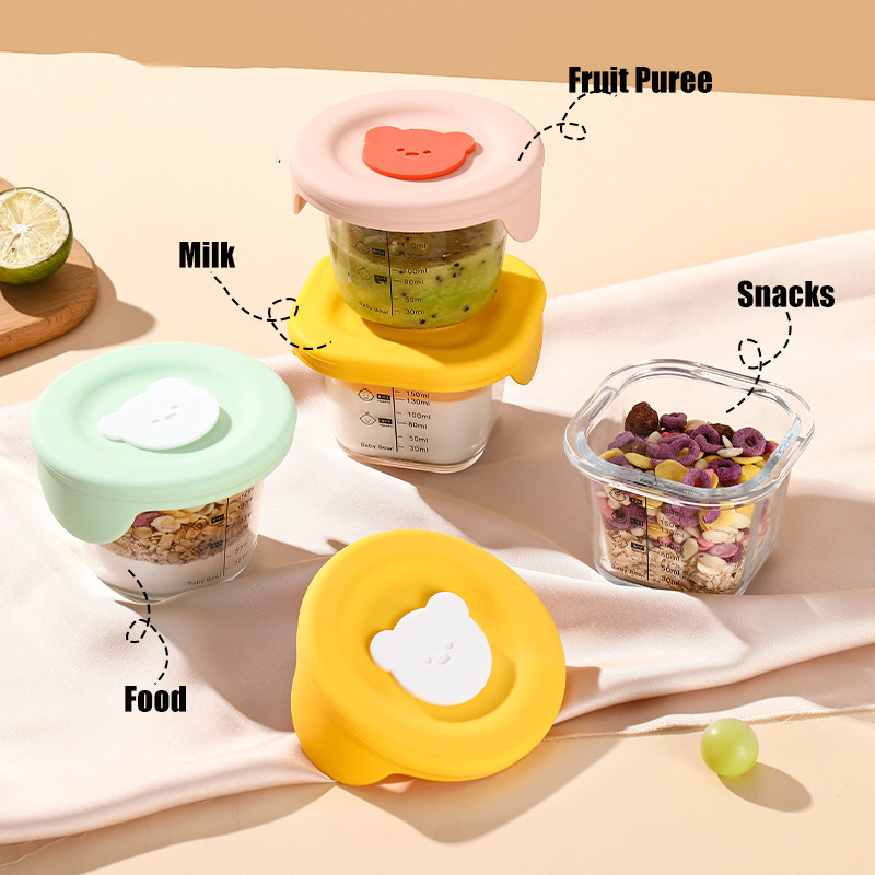 뚜껑이 달린 유리 유아용 식품 보관 항아리, 누수 방지 - Baby Food Jars With Lids 리뷰 및 가격