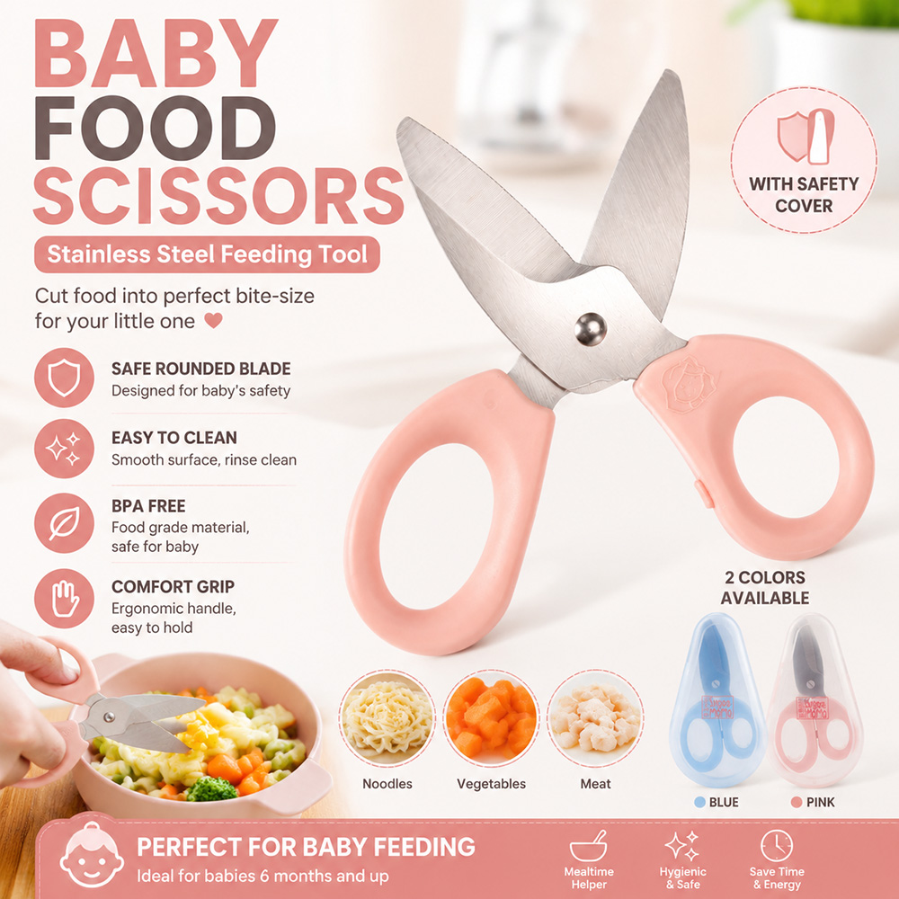 이유식 가위 스테인레스 스틸 아기 수유 가위 BPA 프 - Baby Food Scissors 리뷰 및 가격